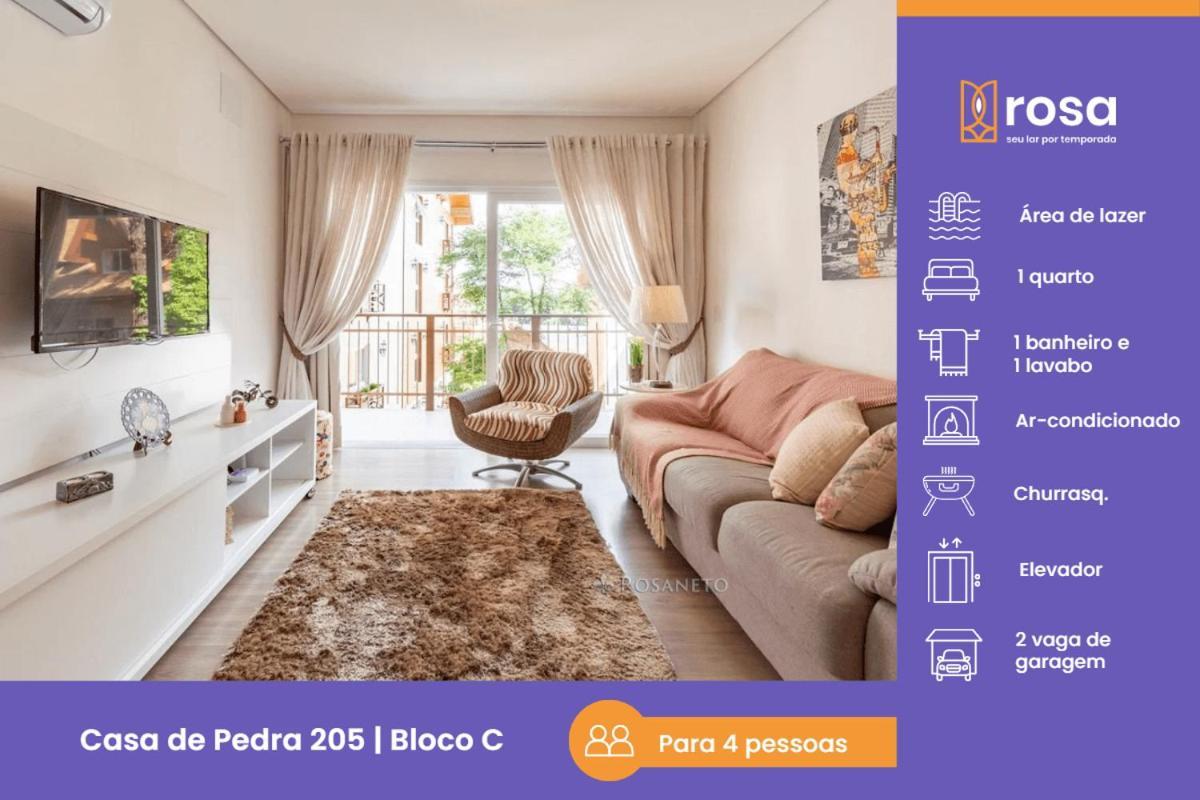 Rosa Edificio Casa De Pedra Apartment กรามาโด ภายนอก รูปภาพ