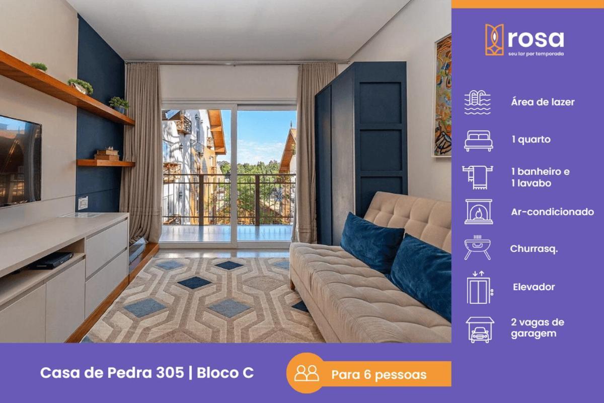 Rosa Edificio Casa De Pedra Apartment กรามาโด ภายนอก รูปภาพ